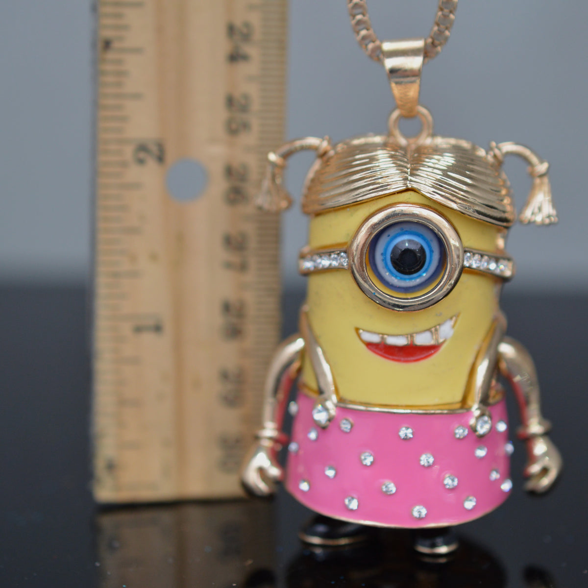 Adorable &quot;Minion&quot; necklace by Betsey Johnson