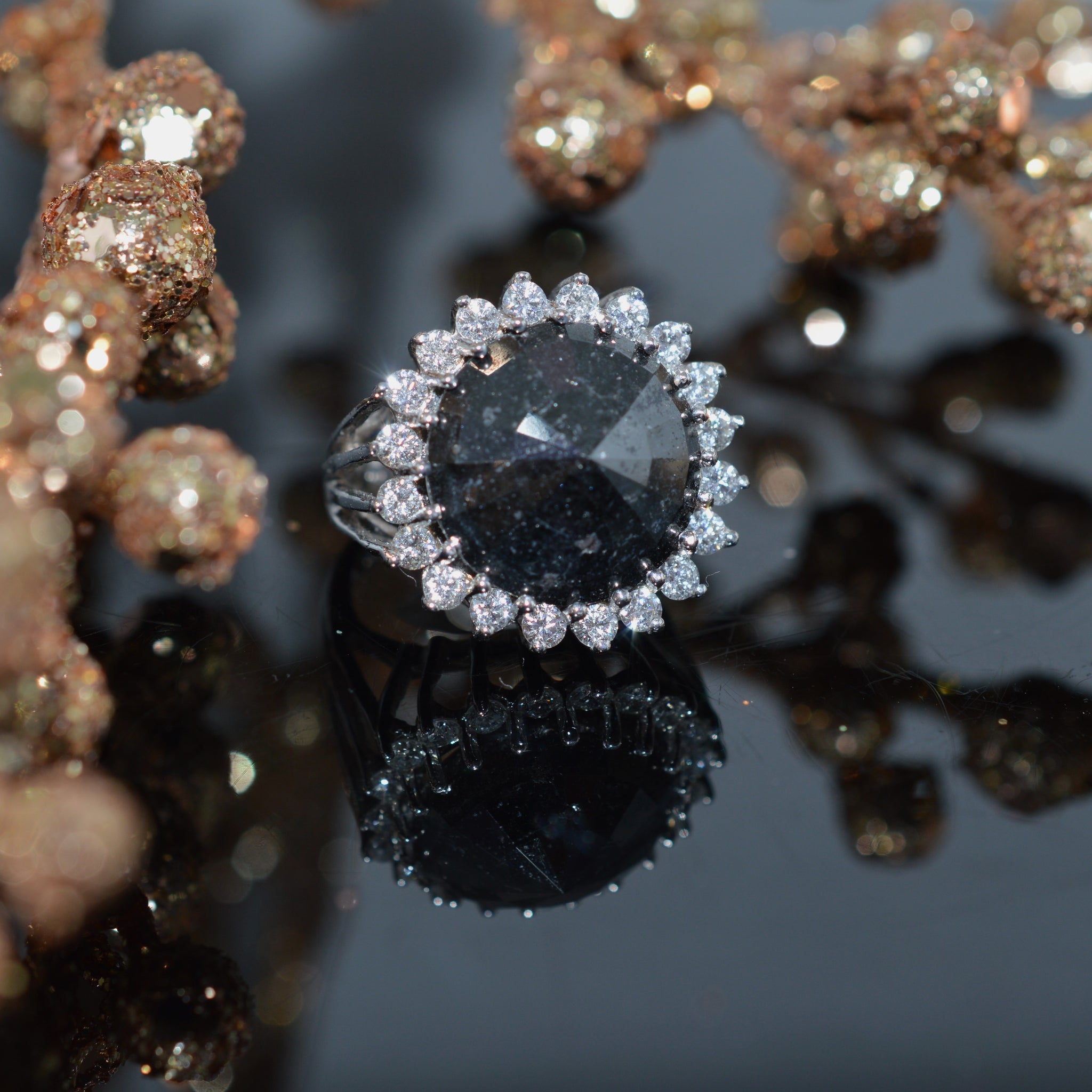 Rose Gold Diamond Engagement Ring Unique Solitaire, 1.0 Carat LG Diamo –  mondi.nyc