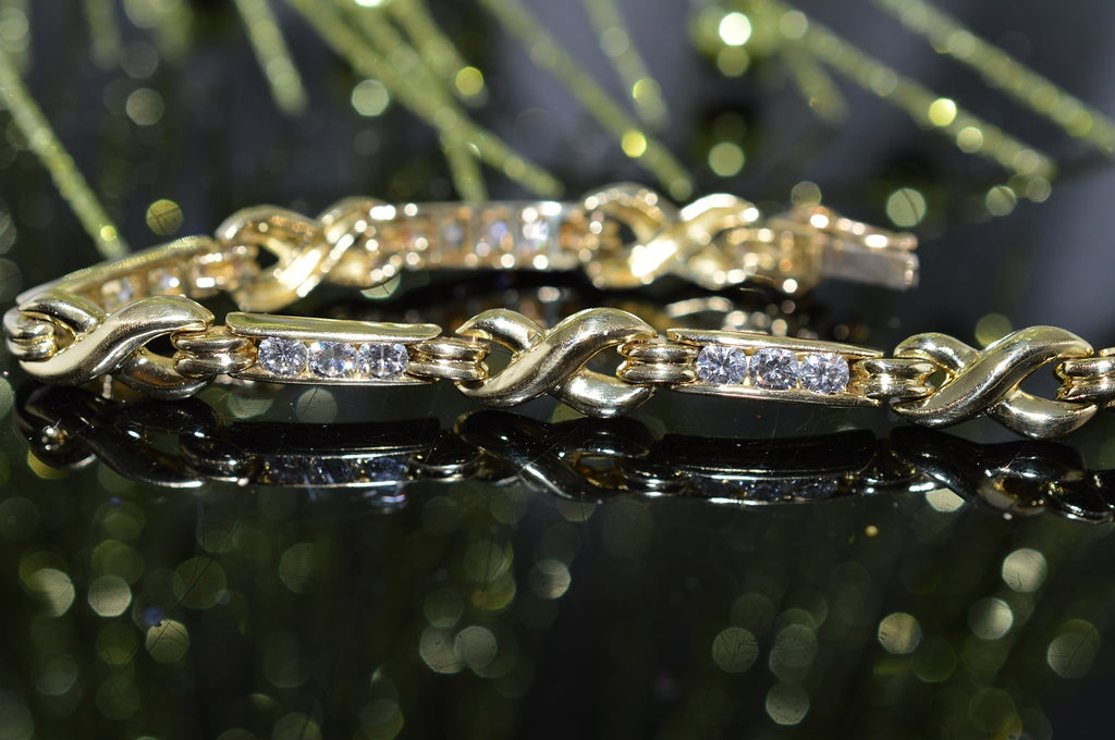 Louis Vuitton 18K Diamond Mother of Pearl & Opal Blossom Charm Bracelet