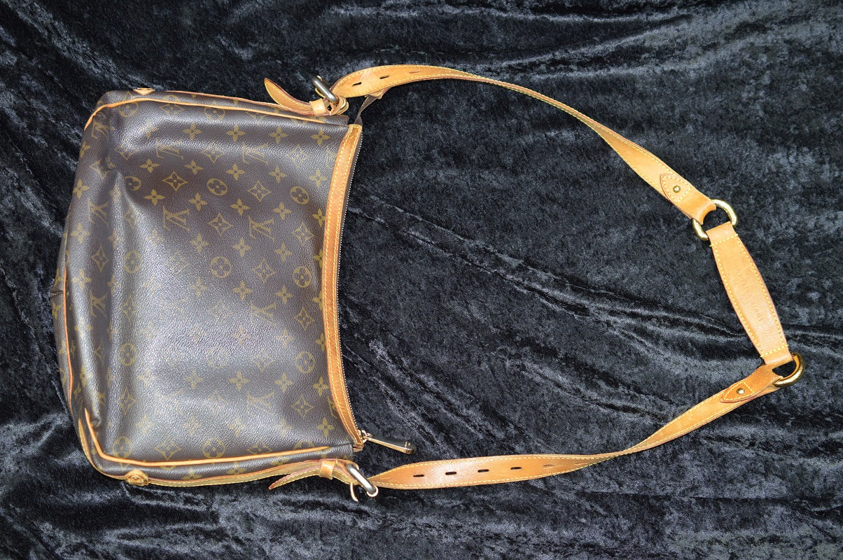 rare LOUIS VUITTON Street Shopper PM metallic gold silver woven leather  tote bag