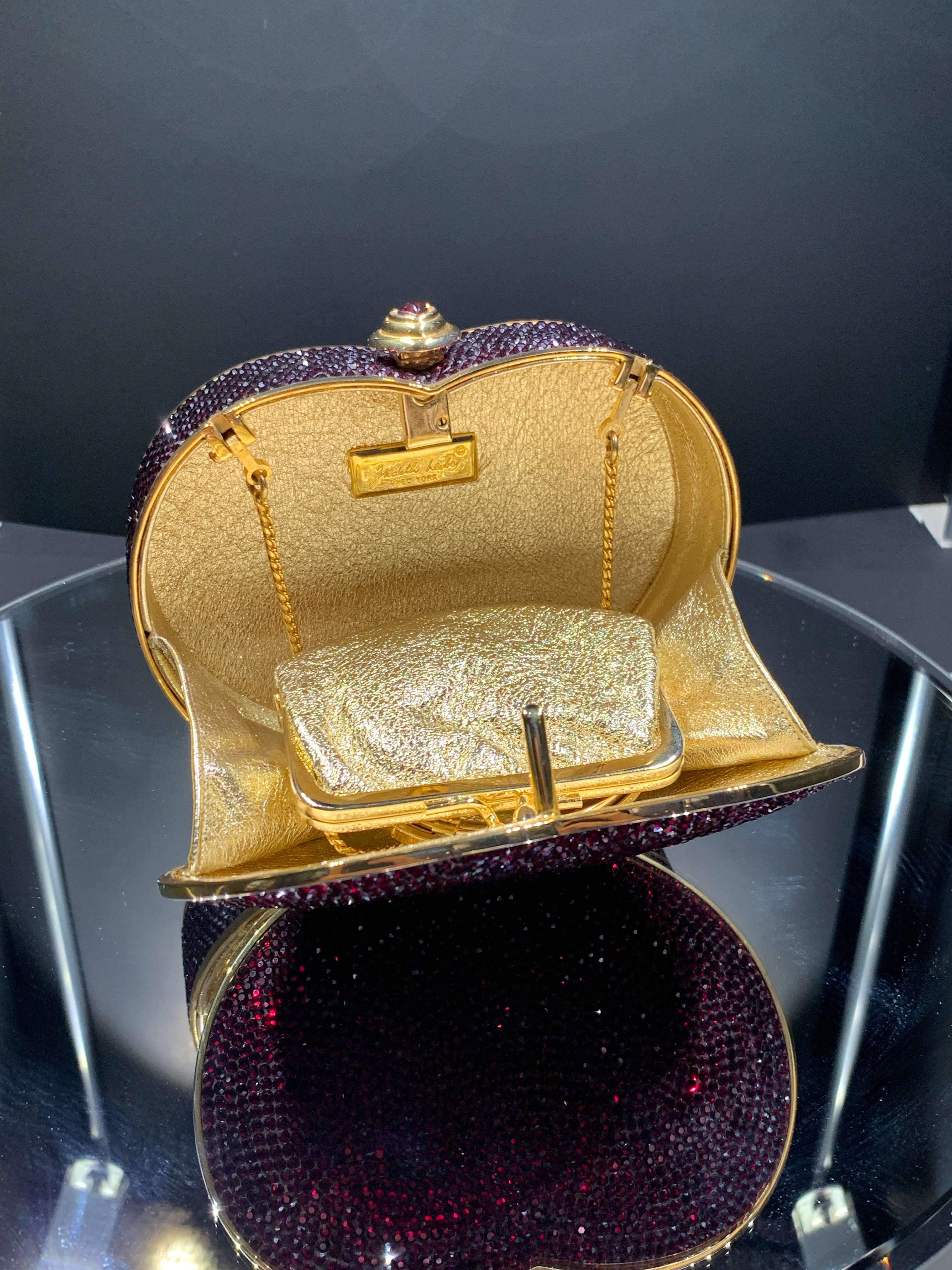 Heart Shaped Crystal Minaudiere Handbag by Judith Leiber Howard s DC