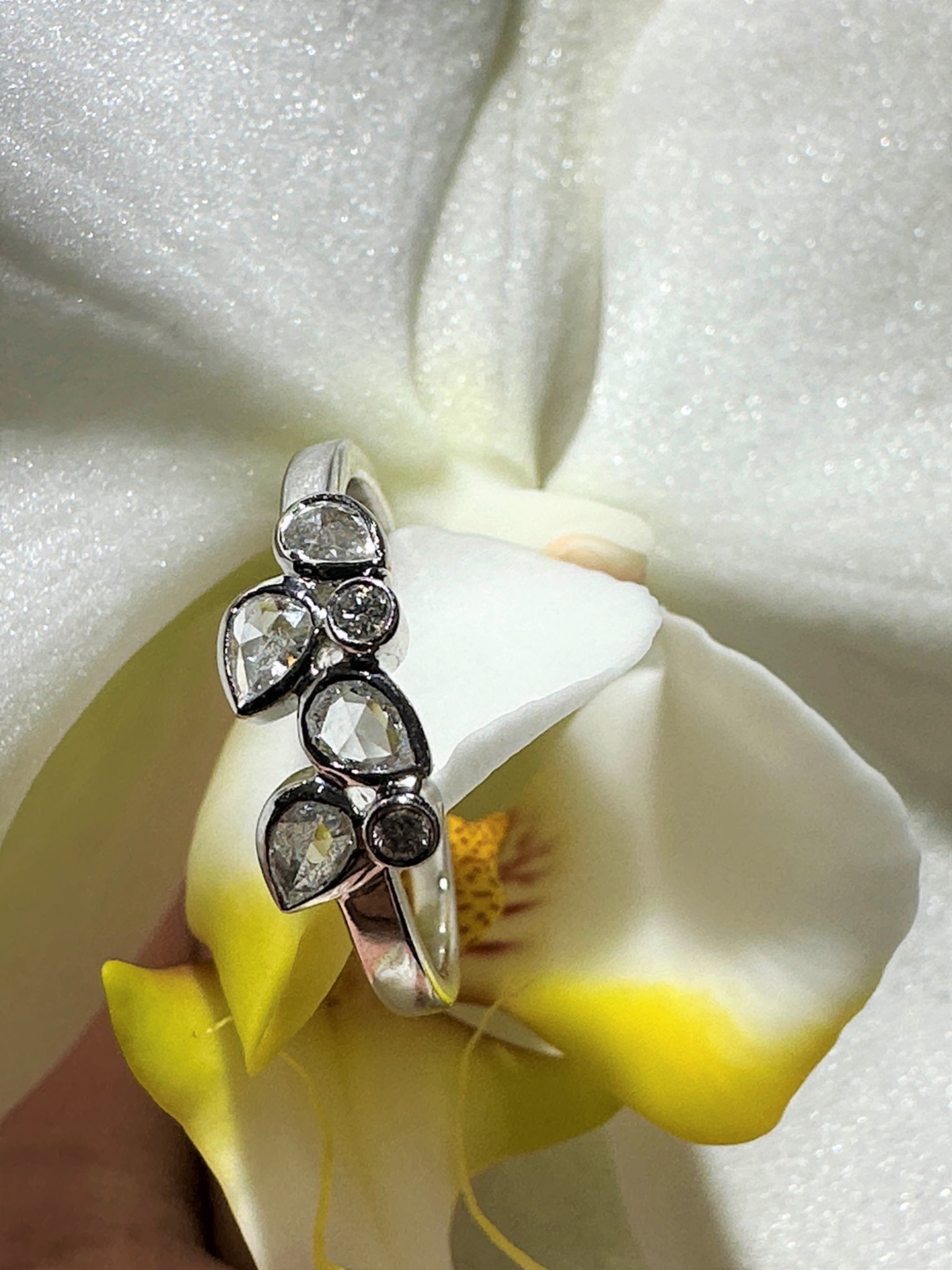 Louis Vuitton 18K White, Yellow & Rose Gold Diamonds Flower Bracelet